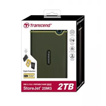 TRANSCEND StoreJet 25M3 2 TB SATA 2,5 inch USB 3.0 στρατιωτικό πράσινο