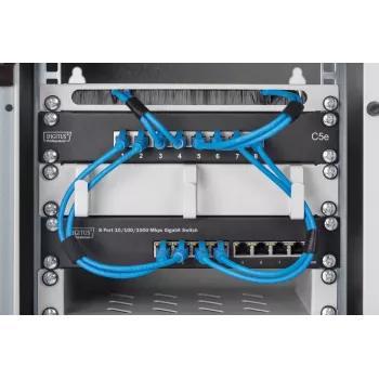 DIGITUS Switch Gigabit Ethernet 8 θυρών 10 ιντσών 8x10/100/1000Mbps RJ45