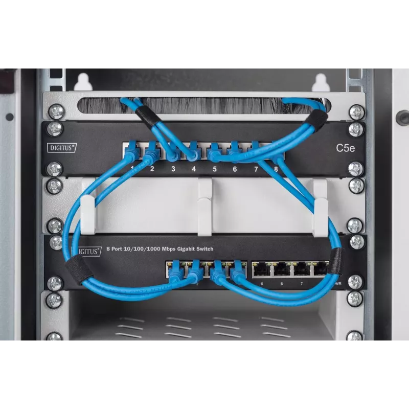DIGITUS L2 Managed Switch Gigabit Ethernet PoE 8 θυρών PoE, 10 ιντσών, προϋπολογισμός PoE 80W