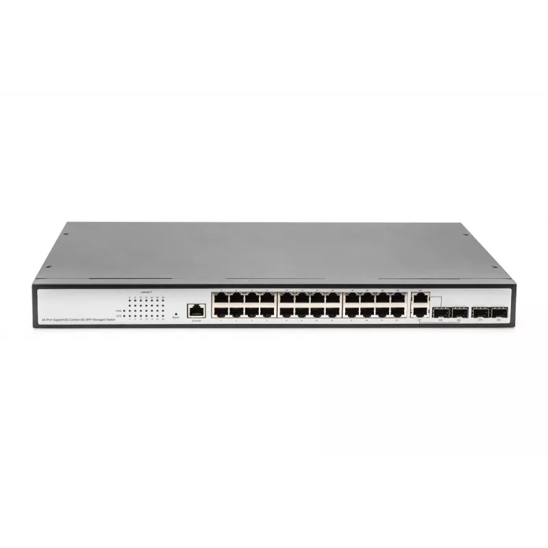 DIGITUS L2 Managed Switch Gigabit Ethernet 24 θυρών + 2 Combo και 2 θύρες Uplink SFP