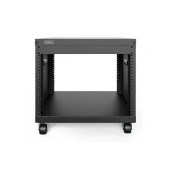 DIGITUS 8U AVS-Rack 420x507x460mm οπές με σπείρωμα ροδάκια μαύρο