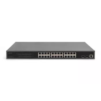 DIGITUS Switch Gigabit Ethernet με PoE Injector 24 θυρών L2 Managed 2 SFP Upload