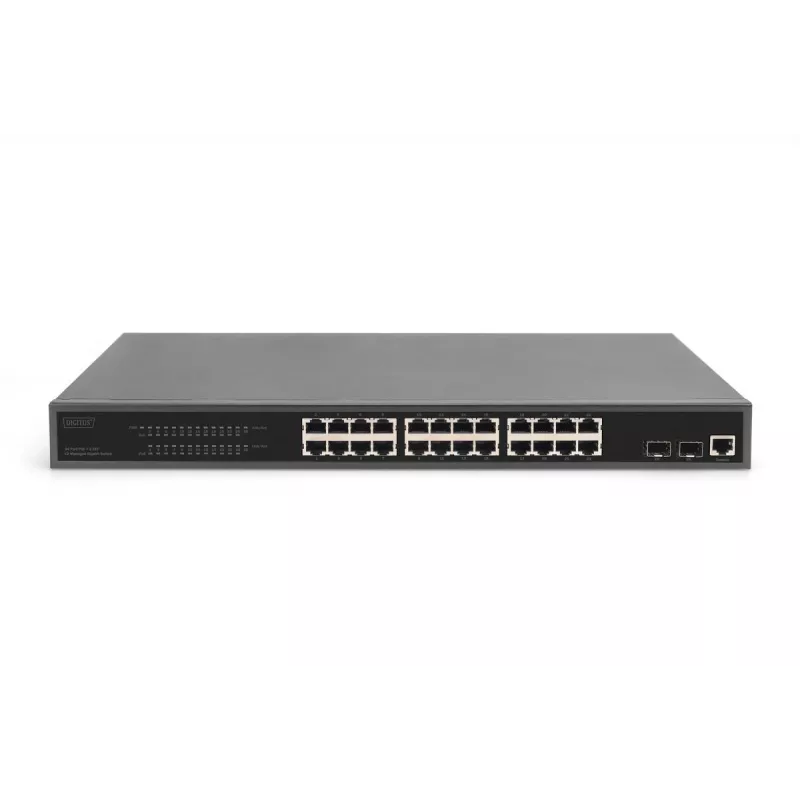 DIGITUS Switch Gigabit Ethernet με PoE Injector 24 θυρών L2 Managed 2 SFP Upload