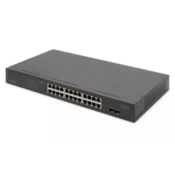 DIGITUS Unmanaged Switch PoE - 24 θυρών Gigabit + 2 θυρών Gigabit SFP