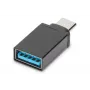 DIGITUS Προσαρμογέας USB Type-C, Type-C σε A SuperSpeed, μαύρο