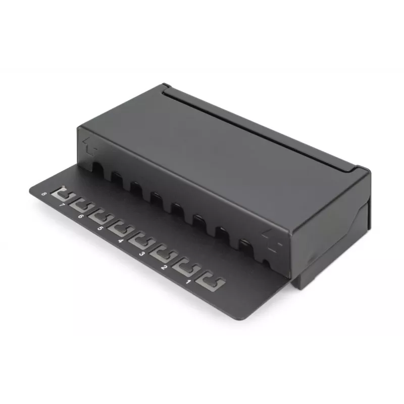 DIGITUS Patch Panel CAT6 8-Port θωρακισμένο Μαύρο
