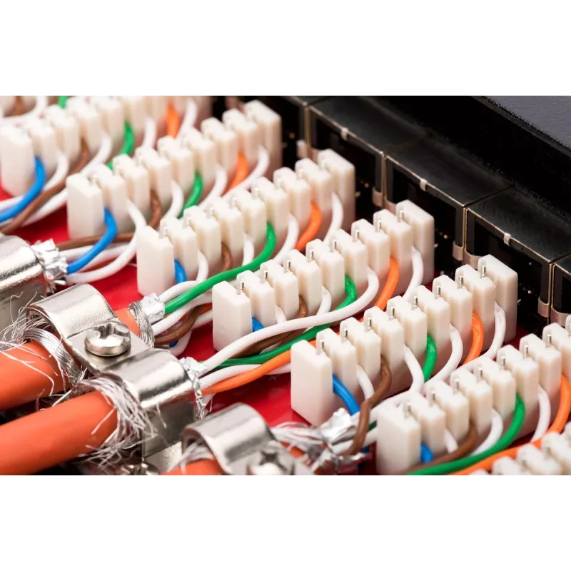 Patch Panel Digitus Desktop CAT 6A Κλάση EA θωρακισμένο Μαύρο