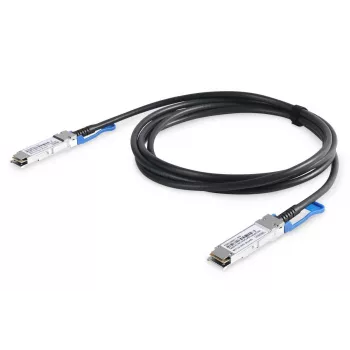 DIGITUS Καλώδιο 100G QSFP28 DirectAttach, έως 28,3125 Gbit/s ρυθμός δεδομένων ανά κανάλι, 1 m