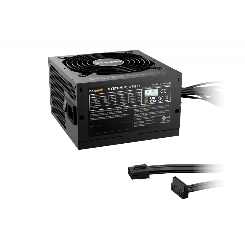 be quiet System Power 11 450W Τροφοδοτικό 20+4 Pin ATX ATX Μαύρο