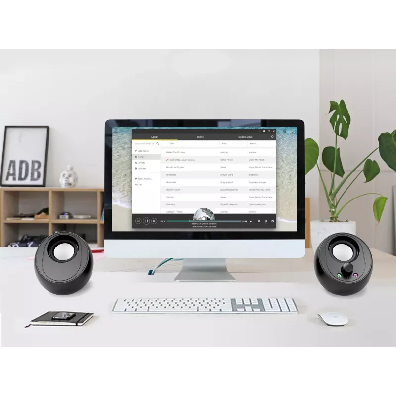 Conceptronic BJORN Ηχεία υπολογιστή 2.0 καναλιών με Bluetooth, 10 W