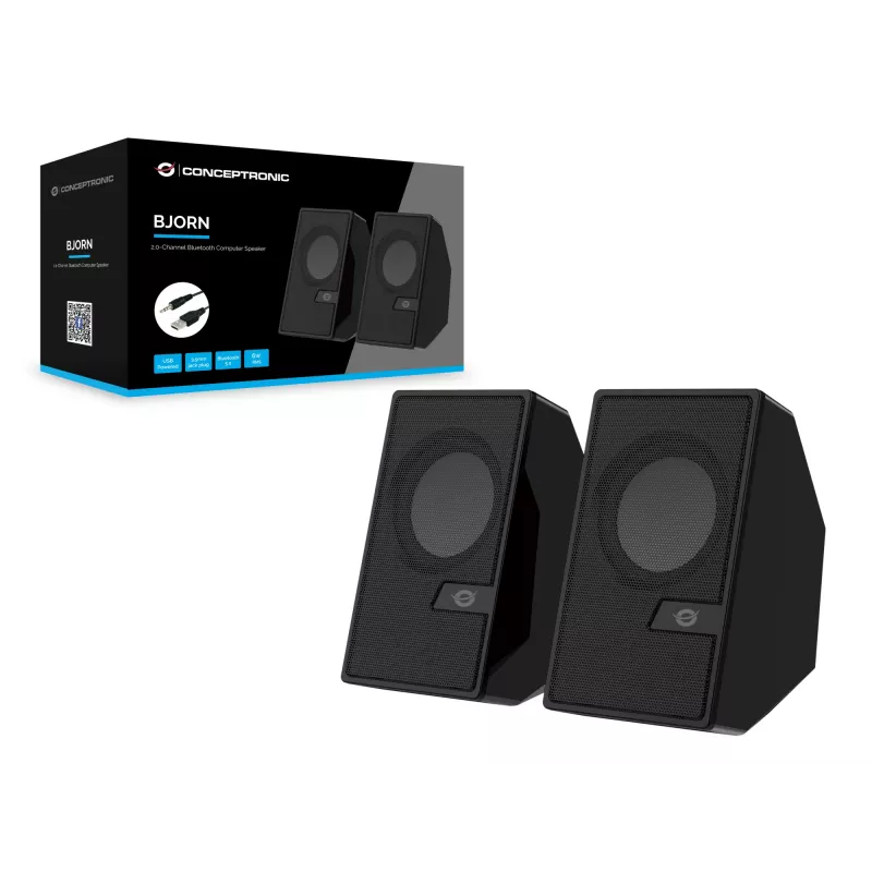 Conceptronic BJORN Ηχεία υπολογιστή 2.0 καναλιών με Bluetooth, 6 W
