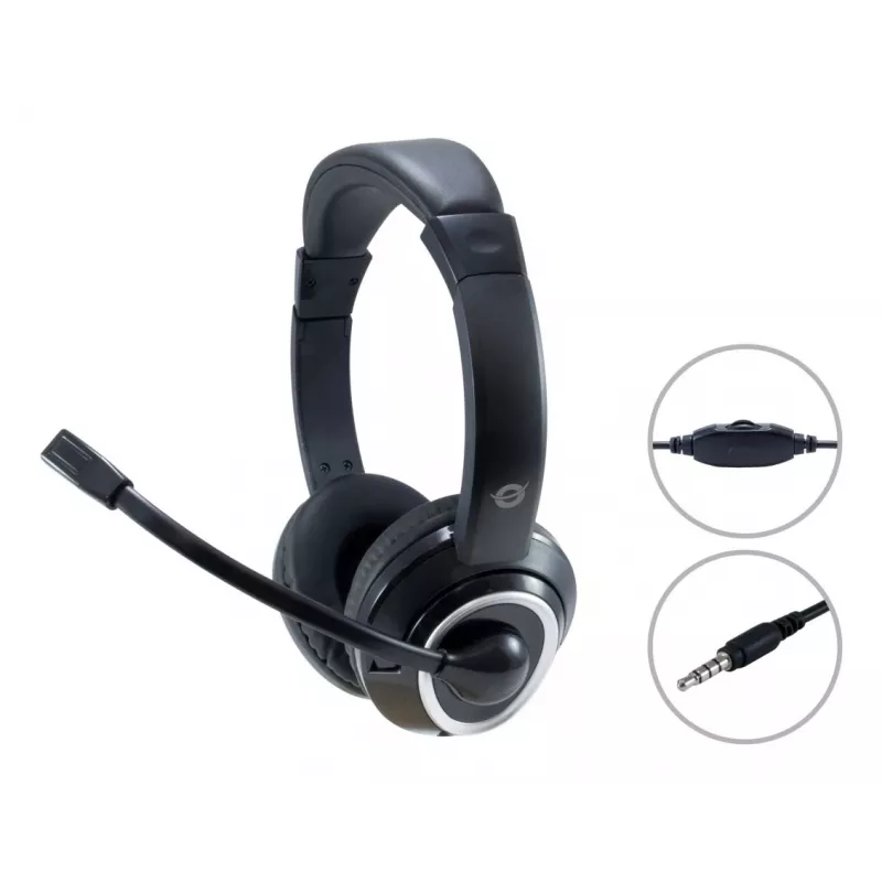 Conceptronic POLONA02B Ακουστικά/Headset Ενσύρματα Headband Gaming Μαύρο