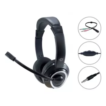 Conceptronic POLONA02BA Ακουστικά/Headset Ενσύρματα Headband Gaming Μαύρο