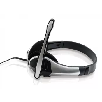 Conceptronic Allround Stereo-Headset, Ενσύρματο, 20 - 22000 Hz, Γραφείο/Call center, 111 g, Headset, Μαύρο, Ασημί