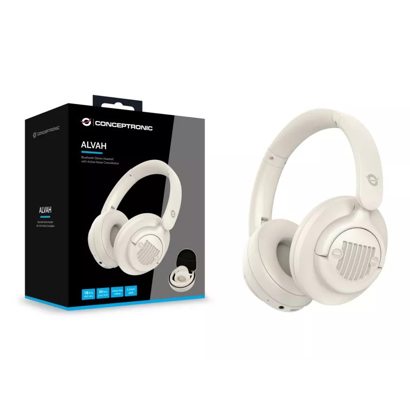 Conceptronic ALVAH02C Bluetooth Stereo Headset με ενεργή ακύρωση θορύβου