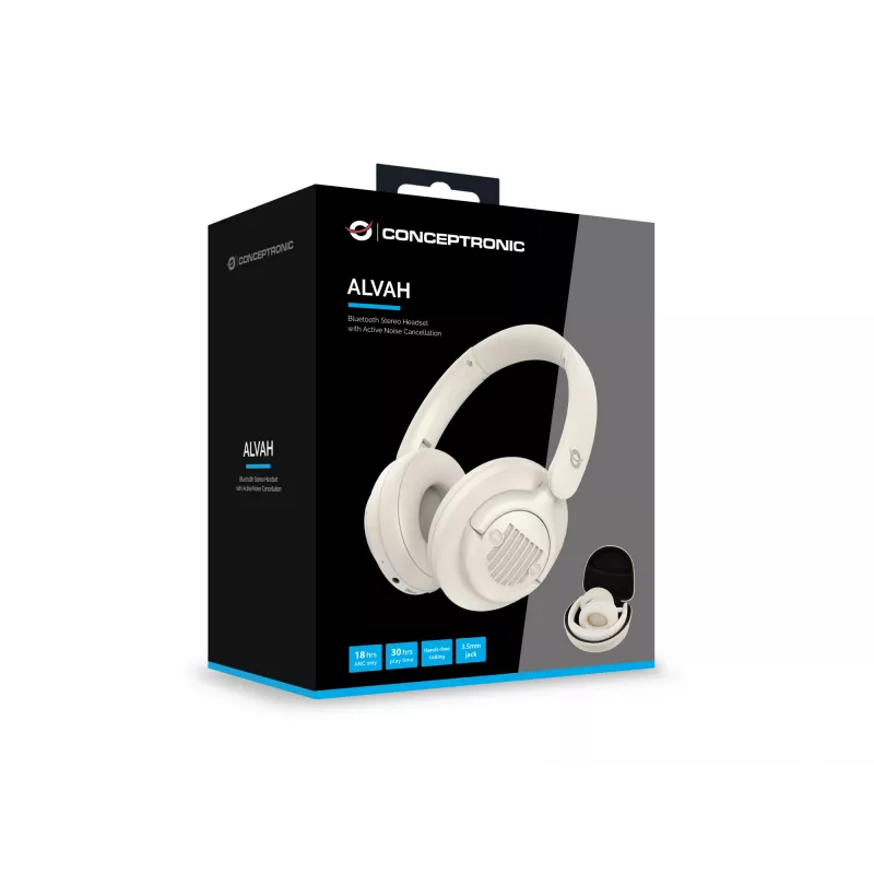 Conceptronic ALVAH02C Bluetooth Stereo Headset με ενεργή ακύρωση θορύβου