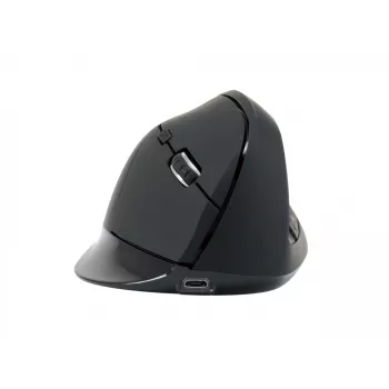 Conceptronic LORCAN ERGO 6 κουμπιών Εργονομικό Bluetooth Ποντίκι, Δεξίχειρο, Κάθετο σχεδιασμό, Οπτικό, Bluetooth, 1600 DPI, Μαύρο