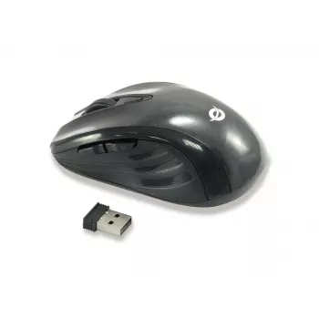 Conceptronic CLLM5BTRVWL ασύρματο ποντίκι ταξιδιού 6 κουμπιών, για δεξίχειρες, οπτικό, RF Wireless, 1600 DPI, Μαύρο