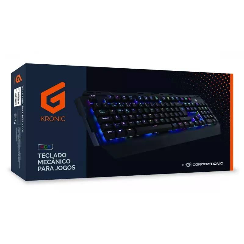 Conceptronic KRONIC Μηχανικό Gaming Πληκτρολόγιο, RGB, Πορτογαλικό layout