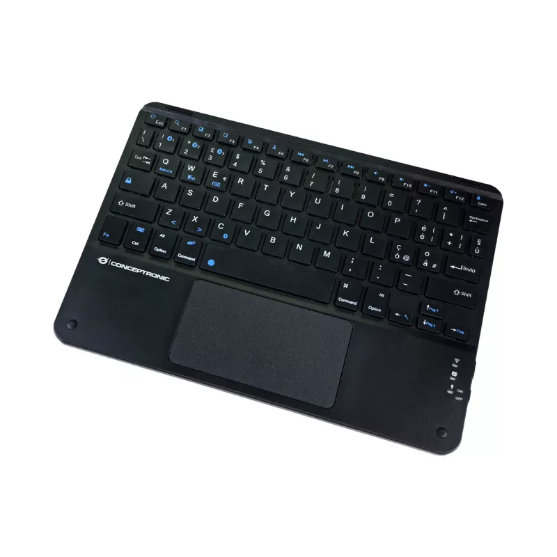 Conceptronic TOBIN01BIT Πληκτρολόγιο Bluetooth με Touchpad 10 ιντσών, QWERTY Ιταλικό