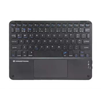 Conceptronic TOBIN01BPT Πληκτρολόγιο Bluetooth με Touchpad 10 ιντσών, QWERTY Πορτογαλικό