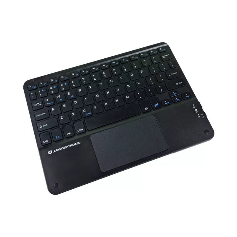Conceptronic TOBIN01BUS Πληκτρολόγιο Bluetooth με Touchpad 10 ιντσών, QWERTZ EN (US)