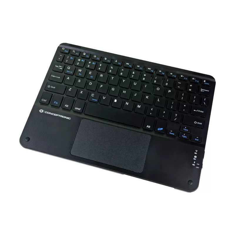 Conceptronic TOBIN01BUS Πληκτρολόγιο Bluetooth με Touchpad 10 ιντσών, QWERTZ EN (US)