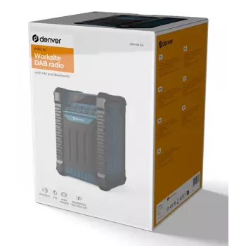 DENVER ELECTRONICS Wrd-60 ραδιόφωνο εργοταξίου DAB+ με Bluetooth και λειτουργία φωτισμού