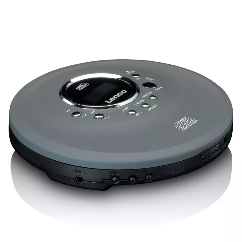 Προσωπικό CD player Lenco CD-400GY Ανθρακί Υποστήριξη MP3 Αντοχή στους κραδασμούς 40s