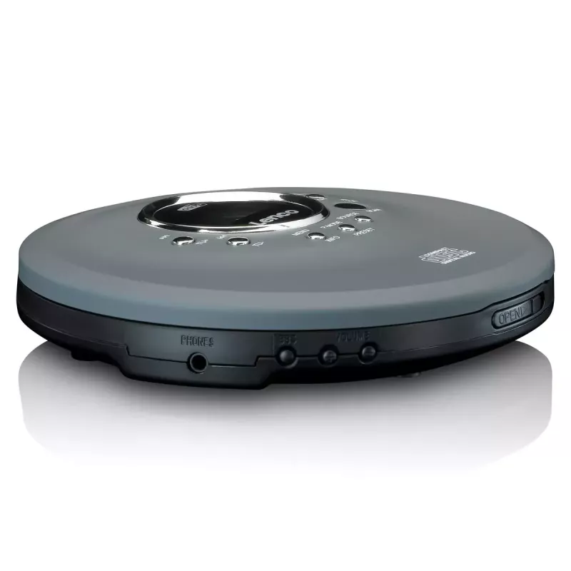 Προσωπικό CD player Lenco CD-400GY Ανθρακί Υποστήριξη MP3 Αντοχή στους κραδασμούς 40s