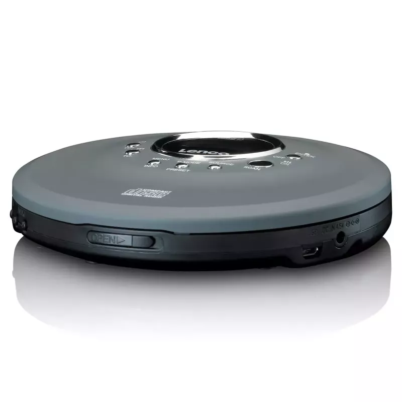 Προσωπικό CD player Lenco CD-400GY Ανθρακί Υποστήριξη MP3 Αντοχή στους κραδασμούς 40s