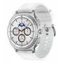 Samsung Galaxy Watch8 Classic SM-L505 46 mm LTE έξυπνο ρολόι, 3,4 cm (1,34 ίντσες) AMOLED 438 x 438, οθόνη αφής, 64 GB, Wi-Fi, GPS, Wear OS, υβριδικό λουράκι από οικολογικό δέρμα, λευκό