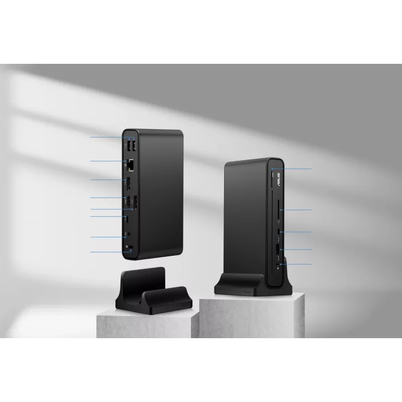 ASUS Triple Display USB-C Dock Duo DC301 ενσύρματο μαύρο