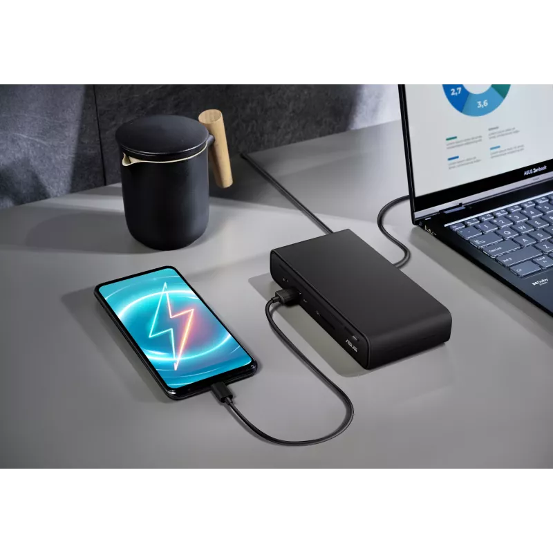 ASUS Triple Display USB-C Dock Duo DC301 ενσύρματο μαύρο