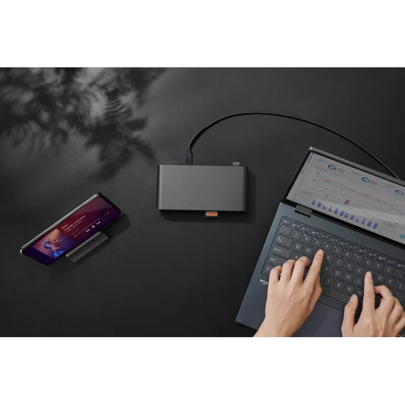 ASUS Triple Display USB-C Dock Duo DC301 ενσύρματο μαύρο
