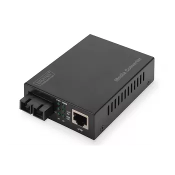 DIGITUS DN-82120-1 μετατροπέας μέσων Gigabit, πολύτροπος, από 10/100/1000Base-T σε 1000Base-SX, RJ45 / SC, 850 nm, έως 0,5 km