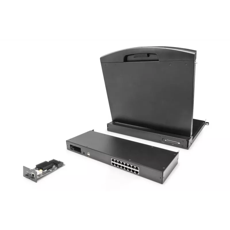 DIGITUS Modular Cat5 Διακόπτης KVM 16 θυρών για αρθρωτή κονσόλα KVM