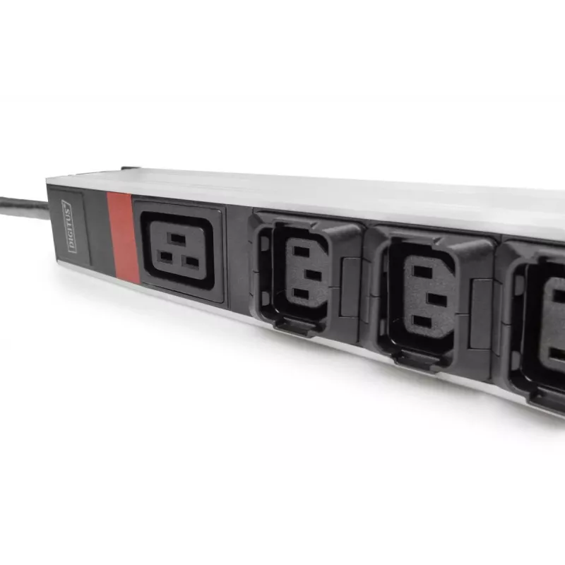 DIGITUS IT BASIC PDU. 3PH. 16A. 24 x C13. 3 x C19 Κάθετη. Καλώδιο 3m. Βύσμα IEC309 3Ph-16A