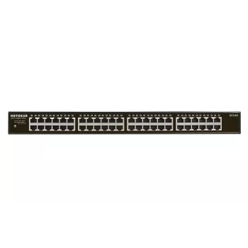 NETGEAR GS348 Unmanaged Gigabit Ethernet (10/100/1000) 1U Μαύρο