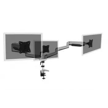 DIGITUS Βάση Τραπεζιού Universal Triple Monitor με Gas Spring και στήριγμα με σφιγκτήρα