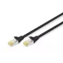 DIGITUS Καλώδιο patch - CAT6a - S/FTP - Snagless - Cu - 5m - μαύρο