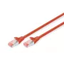 DIGITUS Καλώδιο patch - CAT6 - S/FTP - Snagless - Cu - 1m - κόκκινο