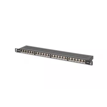 DIGITUS Patchpanel CAT6a θωρακισμένο 24-Port 0,5HE (dn91624sslea)