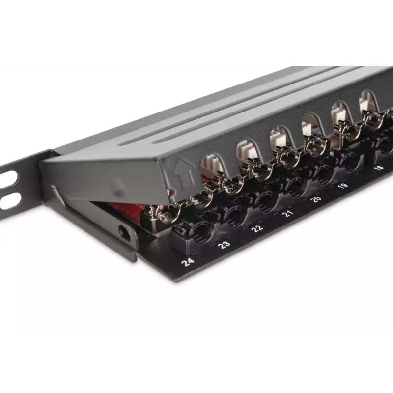 DIGITUS Patchpanel CAT6a θωρακισμένο 24-Port 0,5HE (dn91624sslea)
