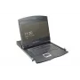 DIGITUS αρθρωτή κονσόλα TFT 48,3 cm (19 ίντσες) με 1-Port KVM, RAL 9005 μαύρο - Qwertzu γερμανικό