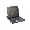 DIGITUS αρθρωτή κονσόλα TFT 43,2 cm (17 ίντσες) με 8-Port KVM RAL 9005 μαύρο - Qwertzu γερμανικό