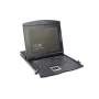 DIGITUS αρθρωτή κονσόλα TFT 43,2 cm (17 ίντσες) με 8-Port KVM RAL 9005 μαύρο - Qwertzu γερμανικό
