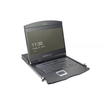 DIGITUS DS-72211-3GE κονσόλα LCD-KVM 19 ιντσών, 16-Port VGA, touchpad, γερμανικό πληκτρολόγιο
