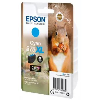 Epson Squirrel μεμονωμένη συσκευασία κυανό 378XL Claria Photo HD μελάνι