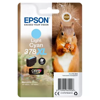 Epson Eichhörnchen μεμονωμένη συσκευασία ανοιχτό κυανό 378XL Claria Photo HD μελάνι